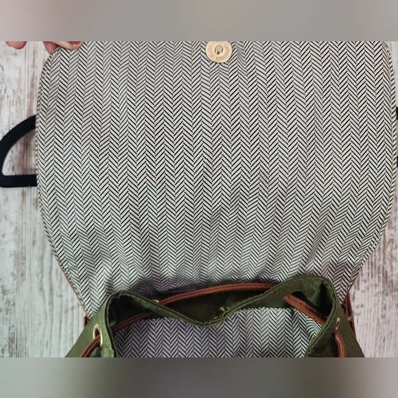 Steve Madden Green and Brown Backpack main image 7